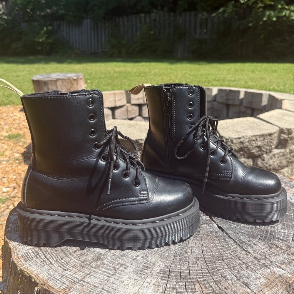 Dr. Martens Vegan Jadon II Boot Mono Platforms Size 7